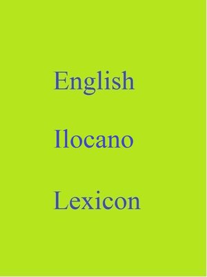 cover image of English Ilocano Lexicon